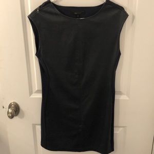 Bcbg blue leather dress.